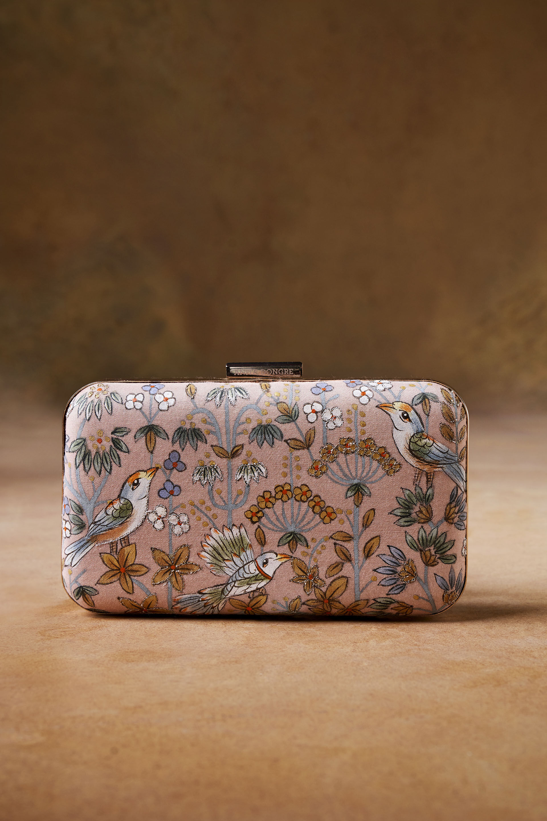 Pichhwai Clutch - Flamingo Pink